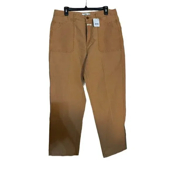 Linen & Cotton ''Abe'' Pants in Gold Earth Orange size 33 - Picture 3 of 7